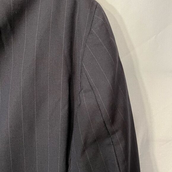 Brooks Brothers Wool Black Pinstripe 2 Button Sport Coat Blazer - Picture 11 of 16